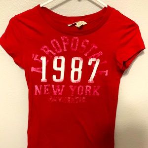 Women’s / Girl’s Red Aeropostale Logo T-Shirt Small